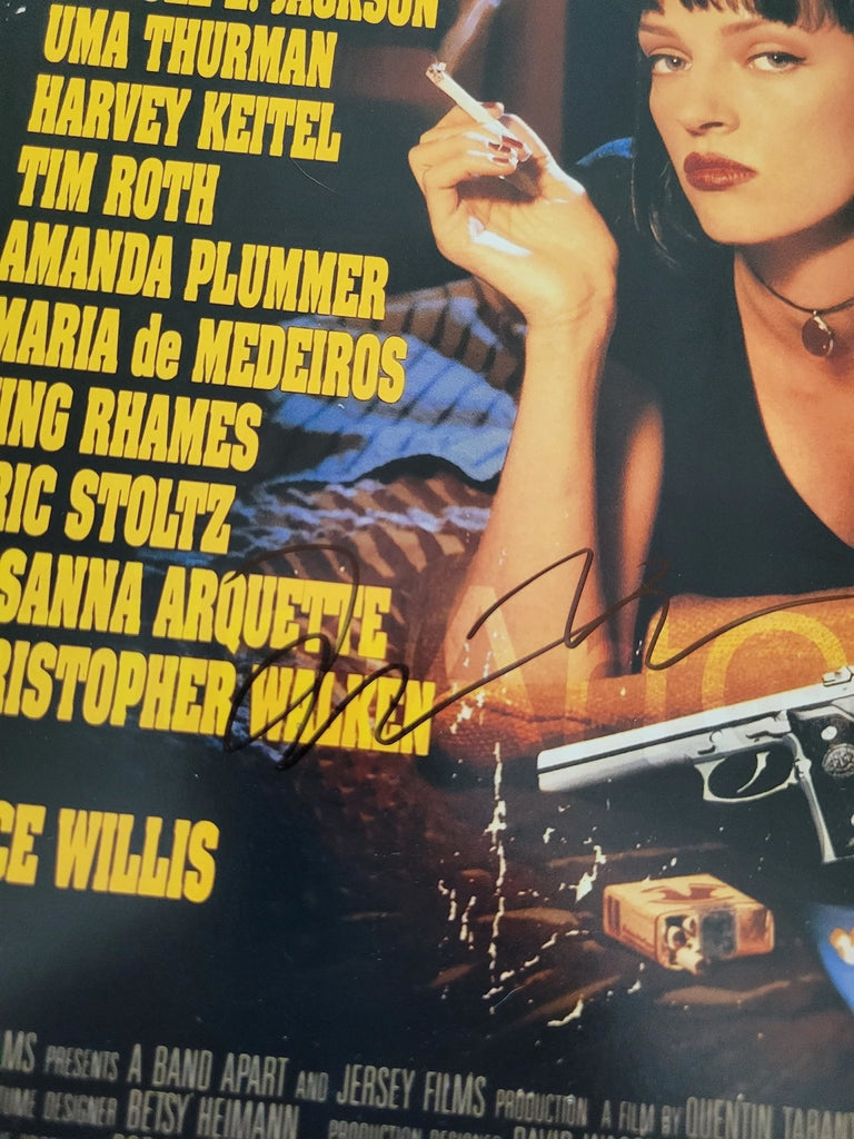Quentin Tarantino signed Pulp Fiction 12x18 photo COA Proof autographed poster STAR