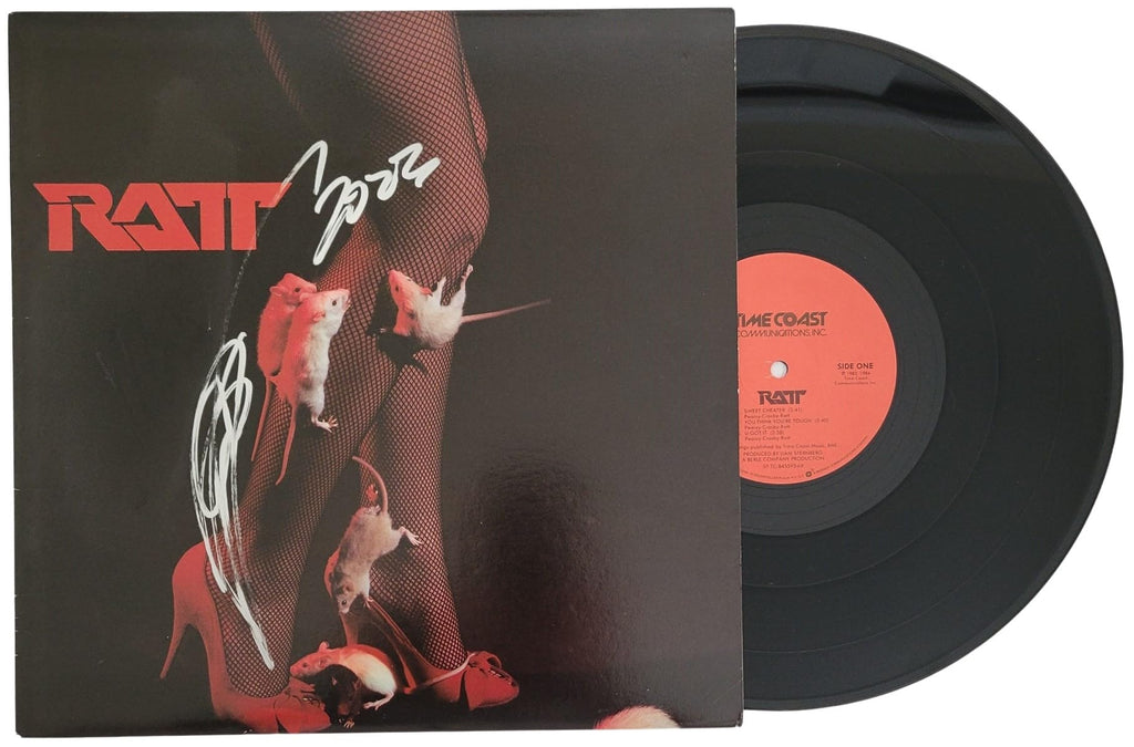 Stephen Pearcy Signed Ratt Album Proof COA Autographed Vinyl Record