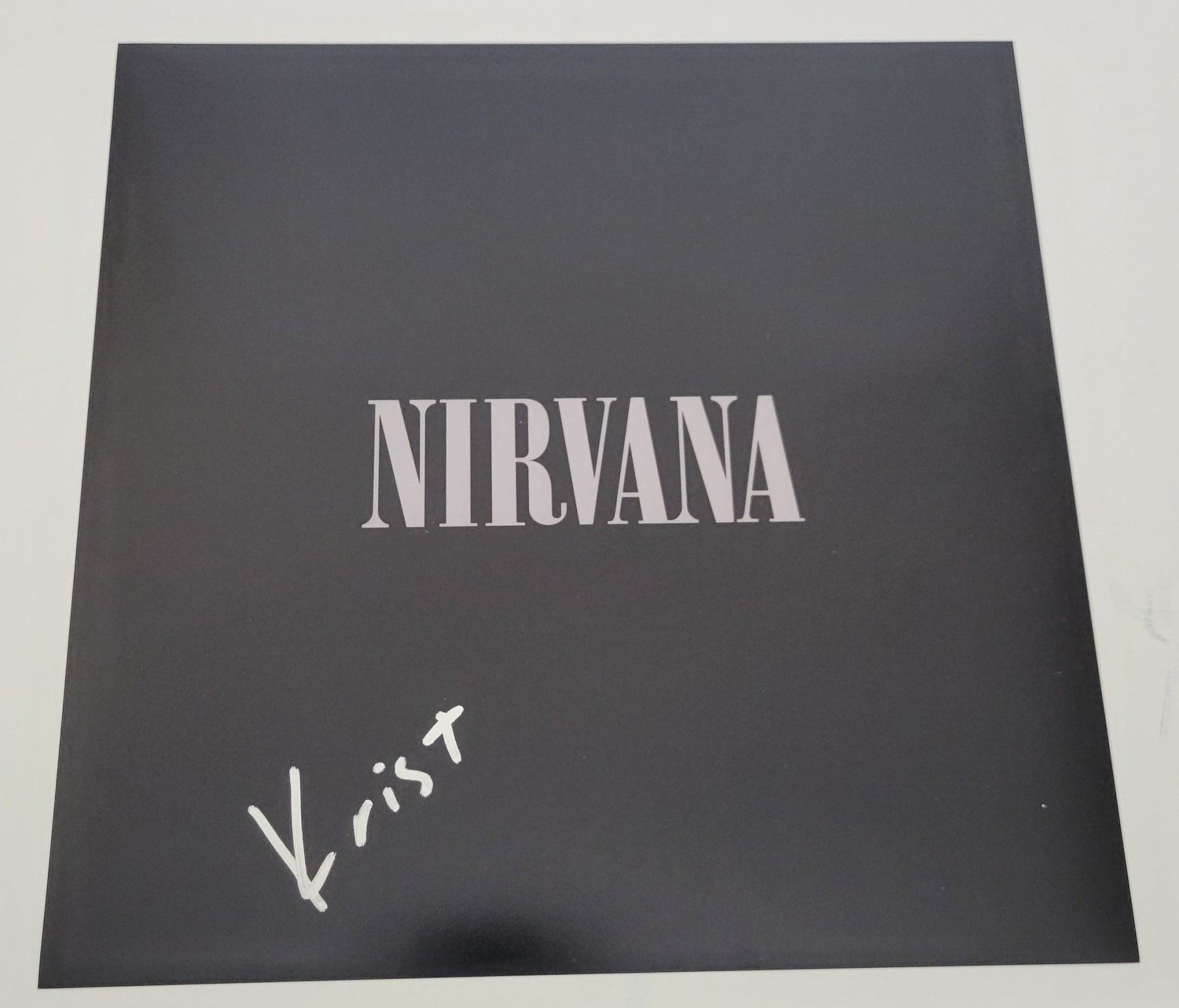 Krist Novoselic signed Nirvana 12x12 album photo COA proof autographed STAR