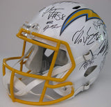 2019 Los Angeles Chargers team signed full size speed football helmet COA proof