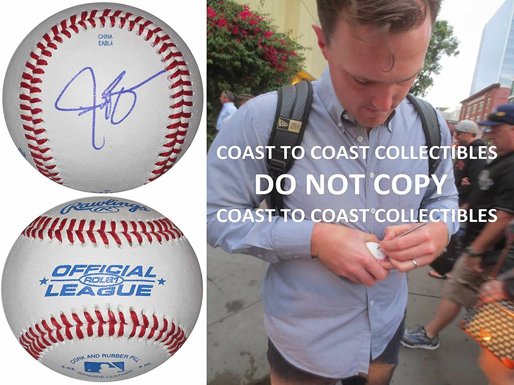 Jay Bruce Cincinnati Reds New York Mets signed autographed baseball COA proof