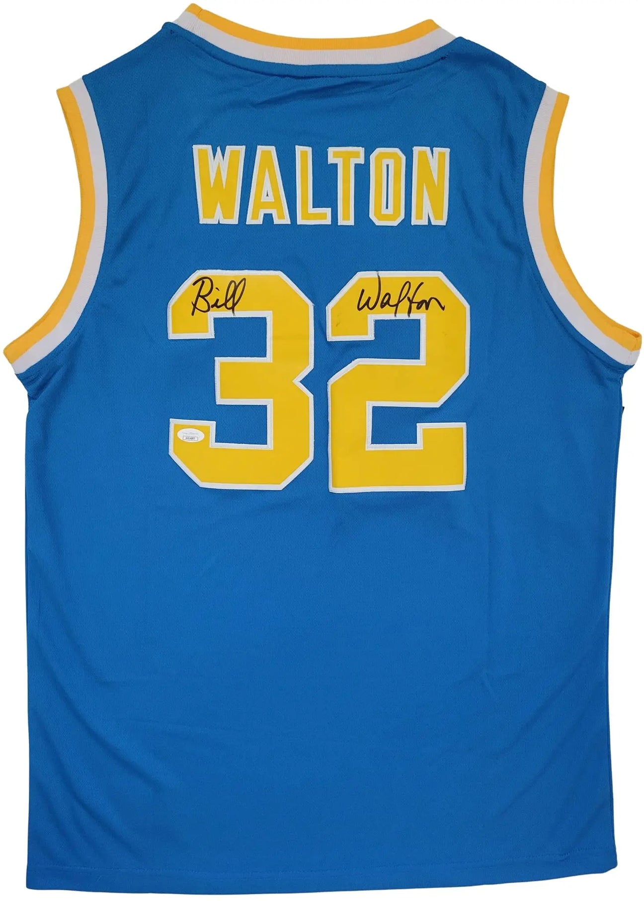 Bill Walton signed UCLA Bruins Basketball Jersey exact proof JSA COA autographed.
