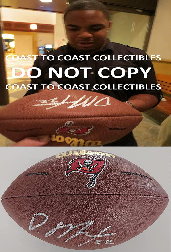 Doug Martin signed autographed Tampa Bay Buccaneers logo football COA proof