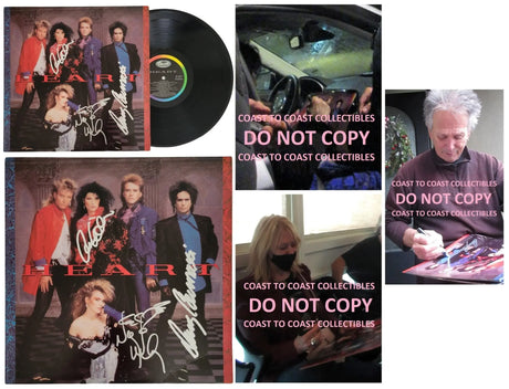 Nancy Wilson Ann Wilson signed Heart album proof COA autographed Denny Carmassi Vinyl Record STAR