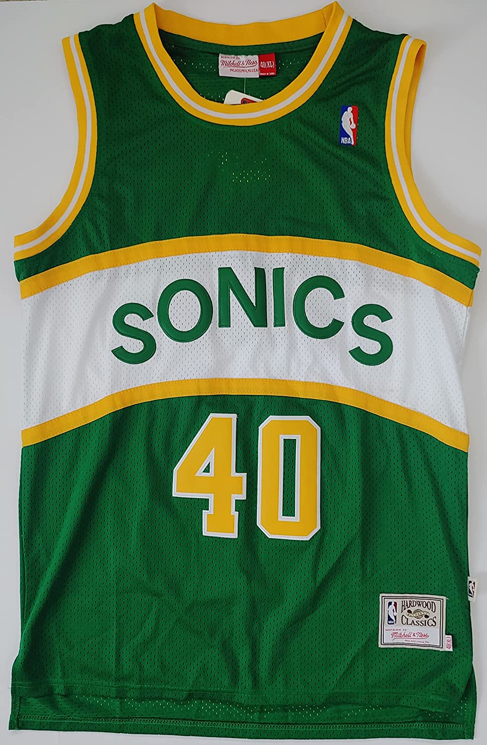 Shawn Kemp Seattle SuperSonics signed Sonics basketball jersey proof Beckett COA