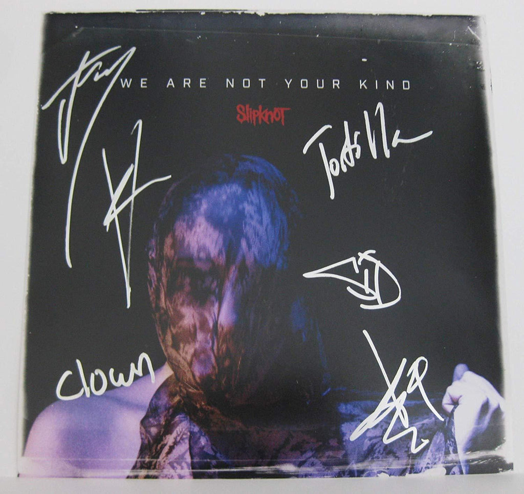 Slipknot metal band signed autographed 12X12 album photo,proof, STAR