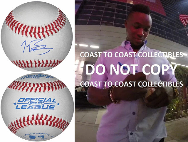 Tim Beckham Seattle Mariners Rays Orioles signed autographed baseball COA Proof