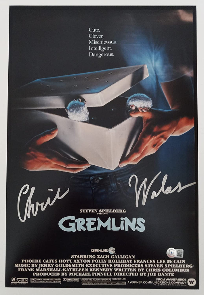 Chris Walas signed autographed 12x18 Gremlins movie poster photo Beckett COA STAR