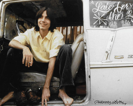 Henry Diltz Rock photographer signed Jackson Browne 8x10 photo Proof COA STAR