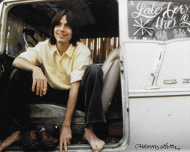 Henry Diltz Rock photographer signed Jackson Browne 8x10 photo Proof COA STAR