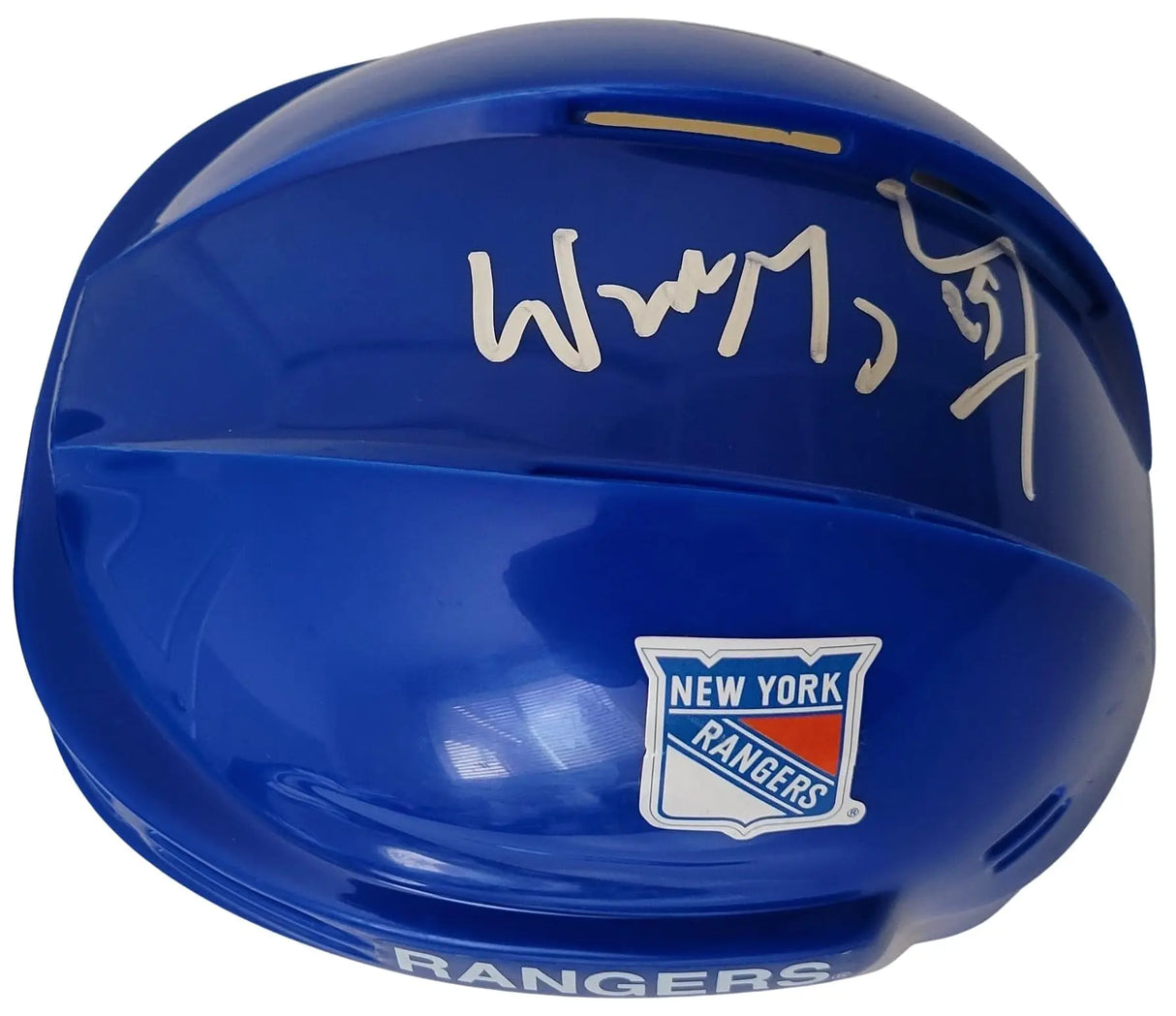 Wayne Gretzky signed New York Rangers Mini Hockey Helmet proof COA autographed