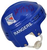 Wayne Gretzky signed New York Rangers Mini Hockey Helmet proof COA autographed.
