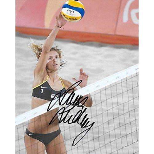 Laura Ludwig, Germay, Olympic, Volleyball Player, Gold, Signed, Autographed, 8x10 Photo, a COA with the Proof Photo of Laura Signing Will Be Included,