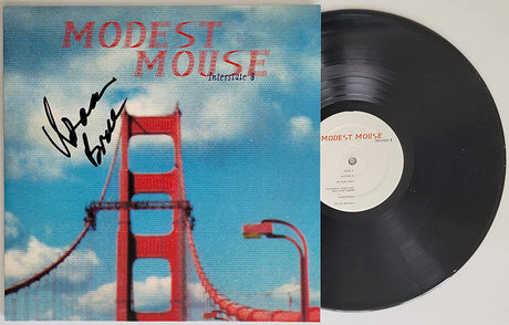 Isaac Brock signed Modest Mouse Interstate 8 album Vinyl Record COA exact Proof STAR