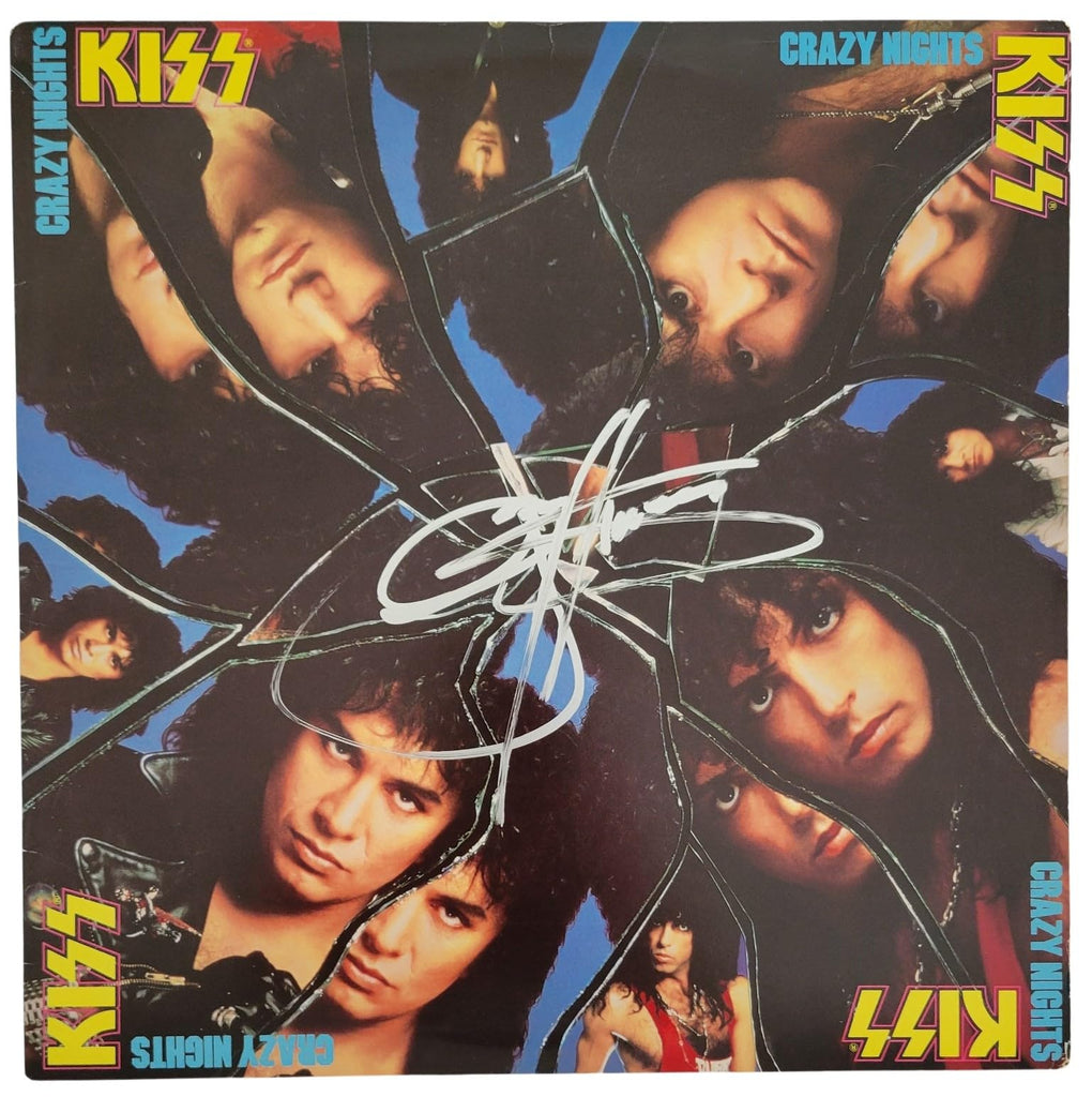 Gene Simmons Signed Kiss Crazy Nights Album COA Proof Autographed Vinyl Record