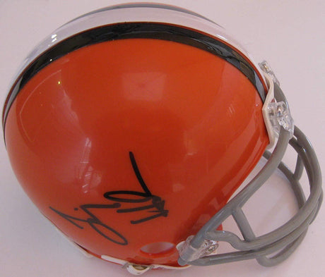Jim Haslam Cleveland Browns signed autographed mini football helmet,exact proof COA