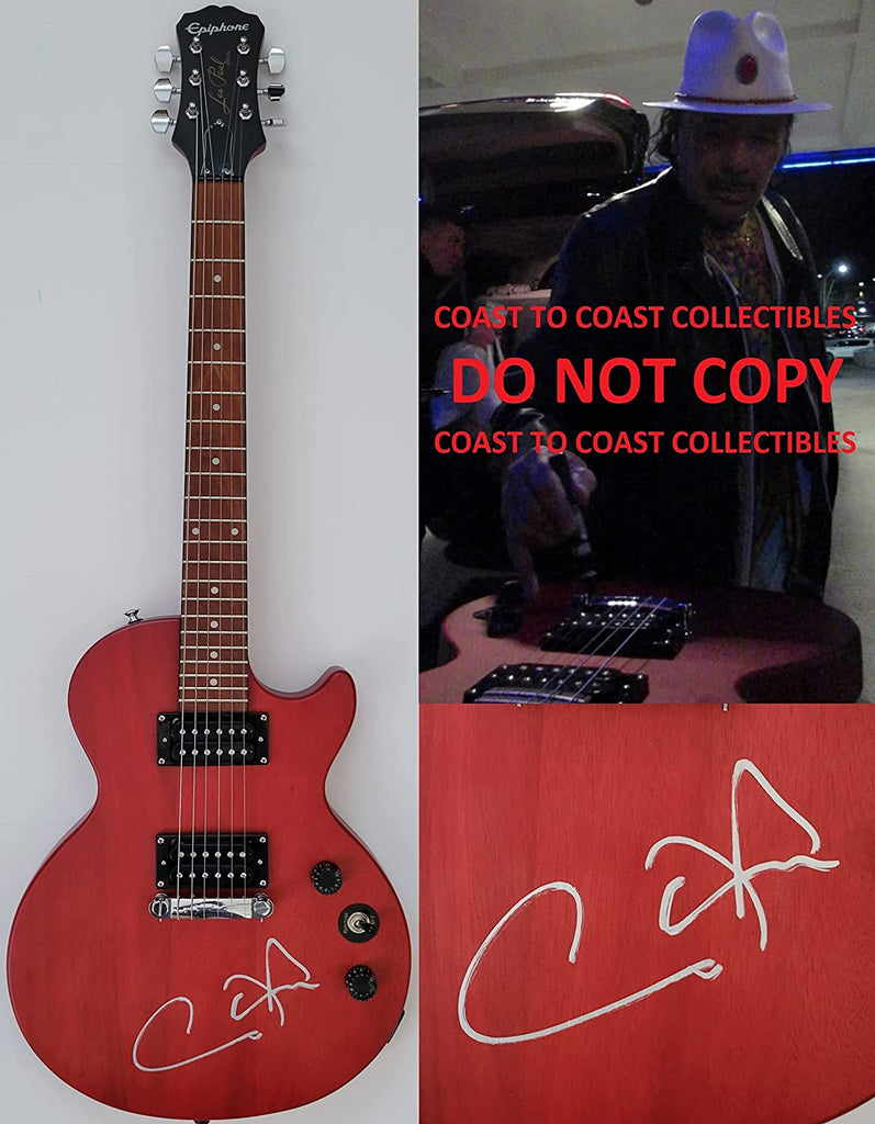 Carlos Santana signed Epiphone Les Paul guitar exact proof COA autographed star Rare