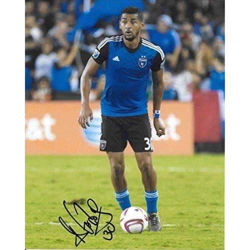 Anibal Godoy, San Jose Earthquakes, Panama, signed, autographed, soccer 8x10 photo - proof and COA