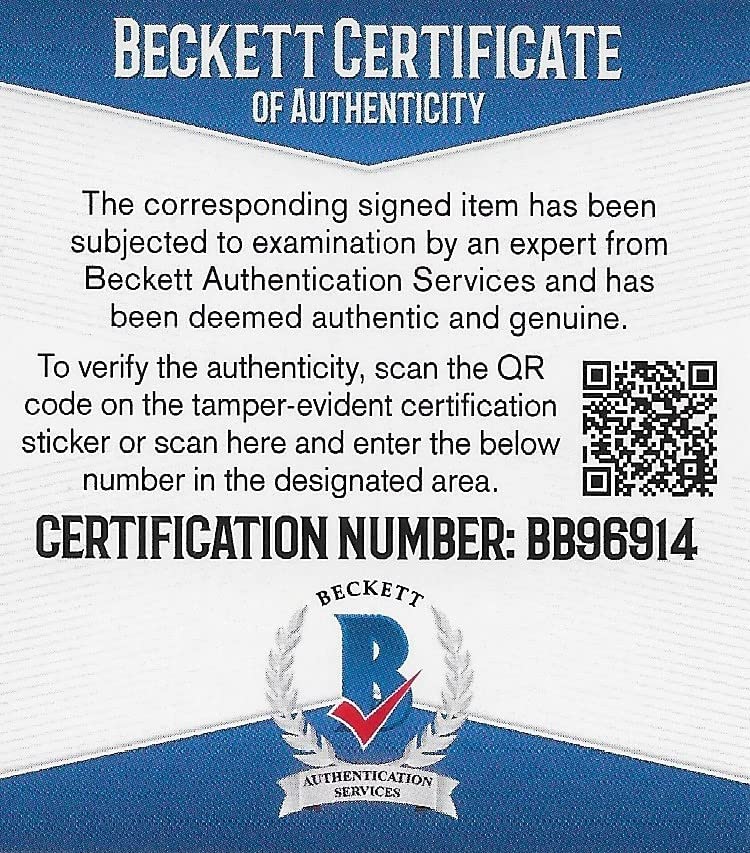 Jack Youngblood LA Rams signed NFL football proof Beckett COA autographed