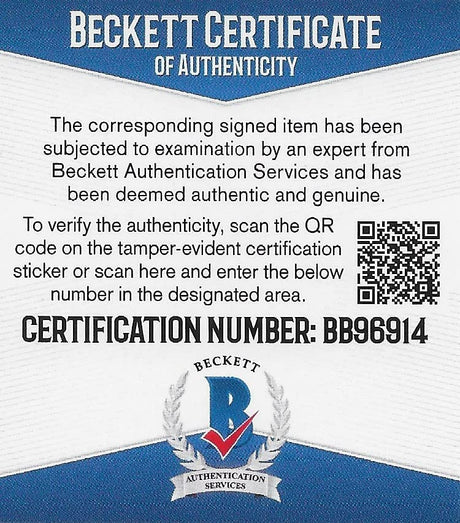 Jack Youngblood LA Rams signed NFL football proof Beckett COA autographed