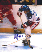 Mike Eruzione Signed USA Hockey 8x10 Photo COA Proof Autographed 1980 Winter Olympics Gold..