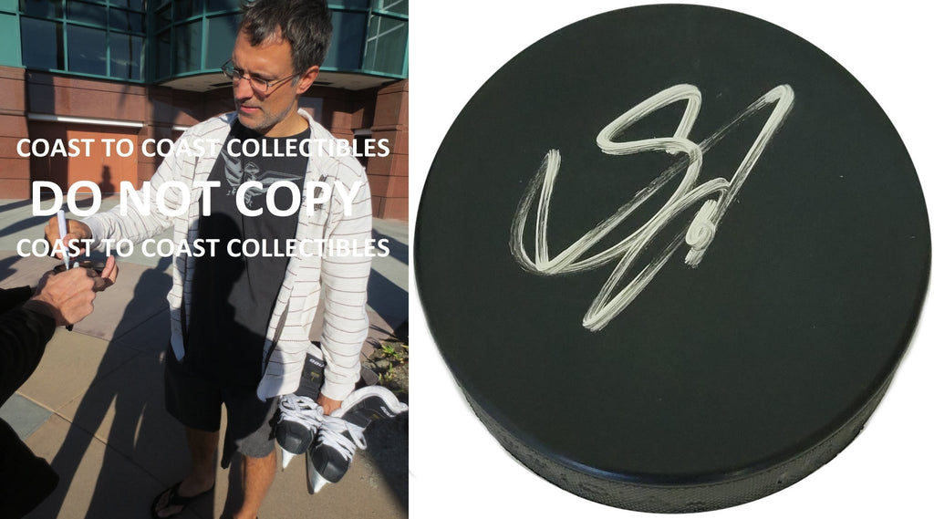 Scott Niedermayer New Jersey Devils Ducks signed Hockey Puck proof COA autographed
