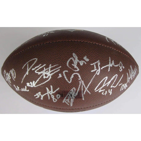 2016-2017 Arizona Cardinals, Team, Signed, Autographed, NFL Logo Football,
