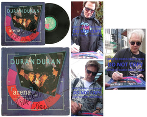 Duran Duran signed Arena album vinyl record COA exact proof Nick, John, Roger STAR