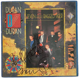 Duran Duran signed Seven and the Ragged Tiger album vinyl record COA exact proof STAR
