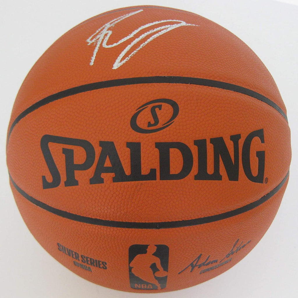 Kristaps Porzingis Mavericks NY Knicks signed NBA Basketball proof Beckett COA