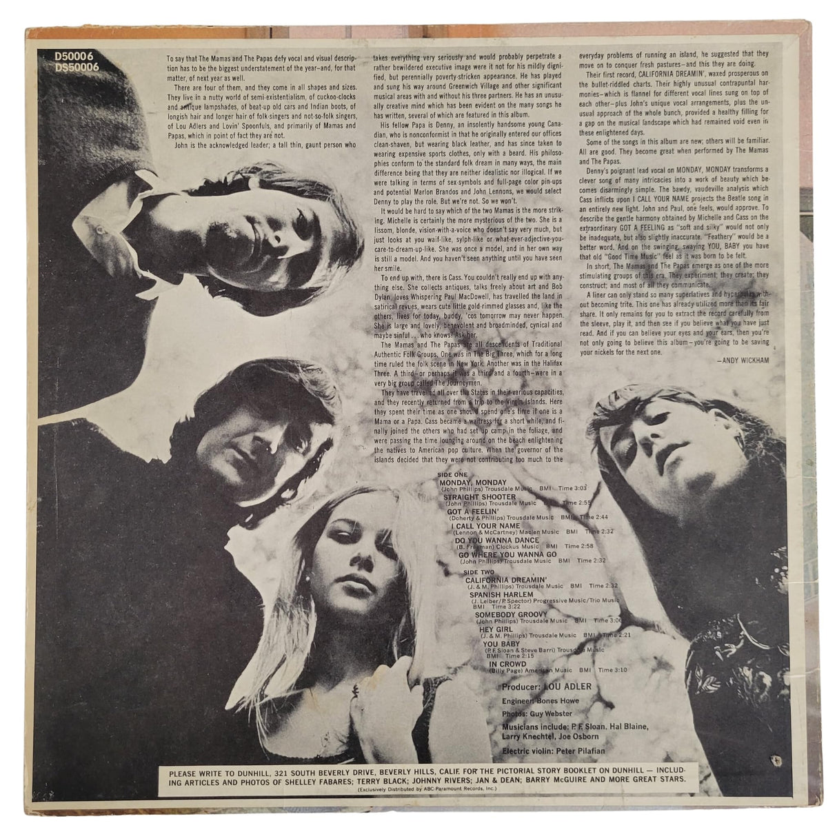 Michelle Phillips Signed Mamas and the Papas Album COA Proof Autographed Vinyl STAR VERY RARE