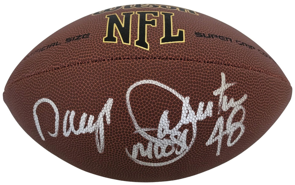 Daryl Johnston Dallas Cowboys signed NFL football proof COA autographed Moose