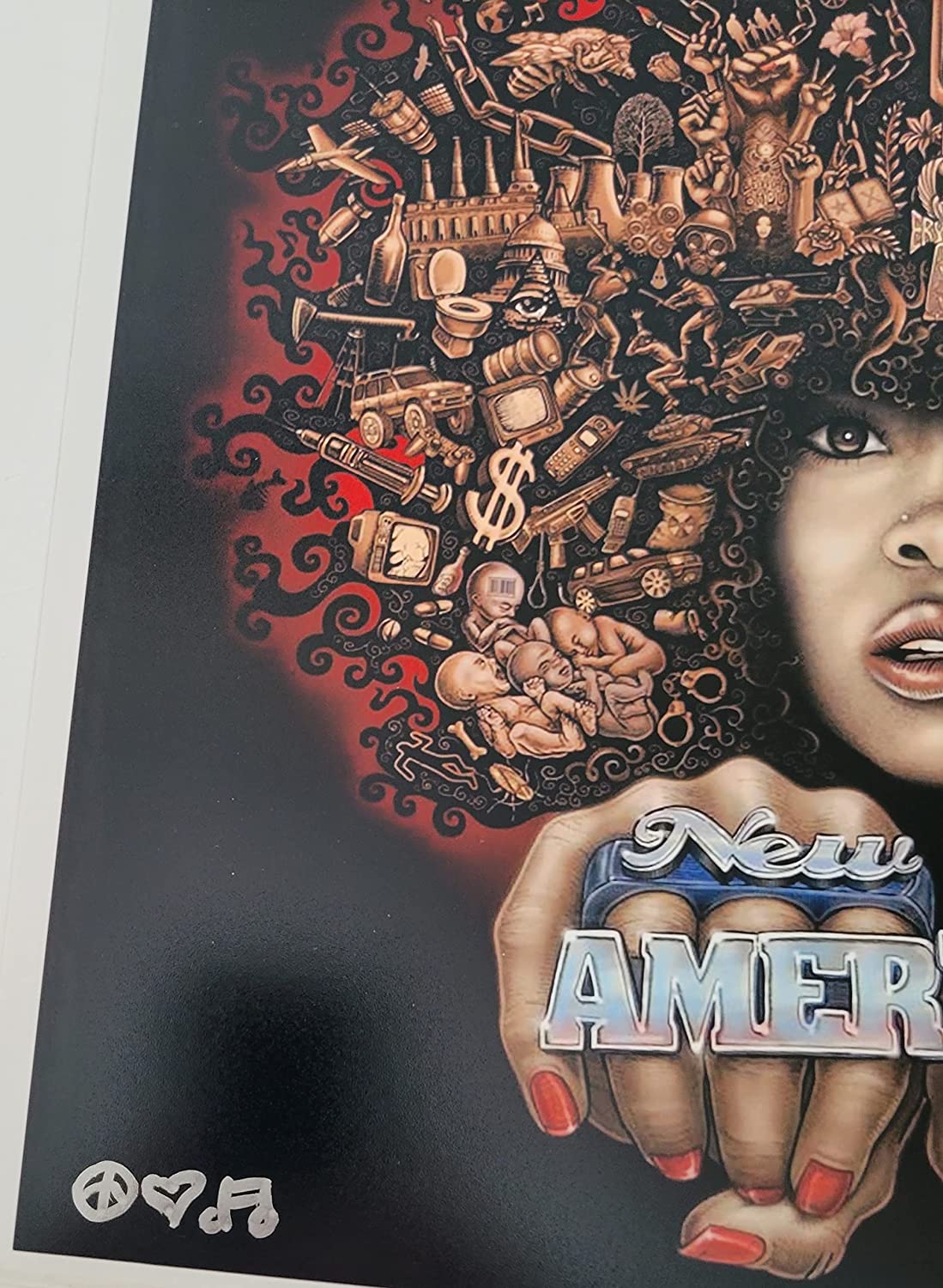 Emek Golan signed New Amerykah part one 12x12 album photo COA proof autographed STAR