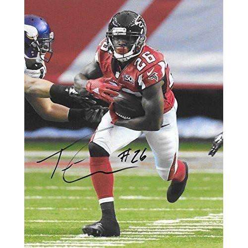 Tevin Coleman Atlanta Falcons, Signed, Autographed, 8X10 Photo, a COA with the Proof Photo of Tevin Signing Will Be Included..