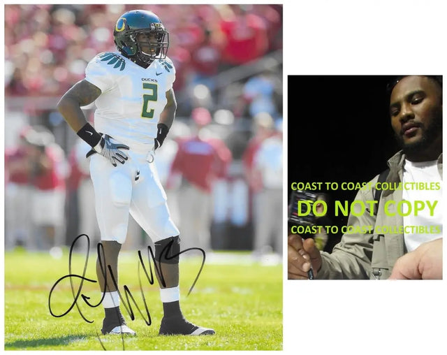 TJ Ward Signed Oregon Ducks 8x10 Football Photo COA Proof Autographed