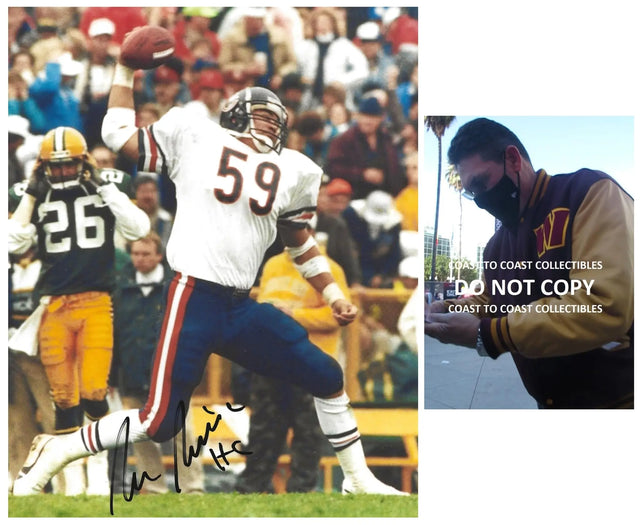 Ron Rivera signed Chicago Bears football 8x10 photo Proof COA autographed.