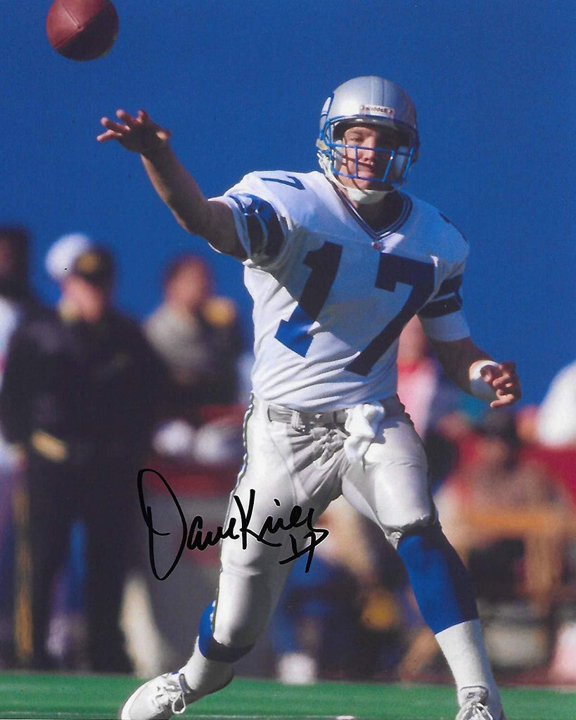 Dave Krieg, Seattle Seahawks, signed, autographed, 8x10 photo, COA with proof photo.
