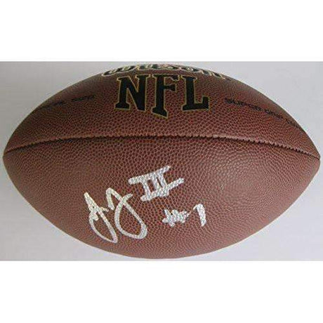 John Ross Washington Huskies, Signed, Autographed, NFL Football, a COA With the Proof Photo of John Signing the Football Will Be Included