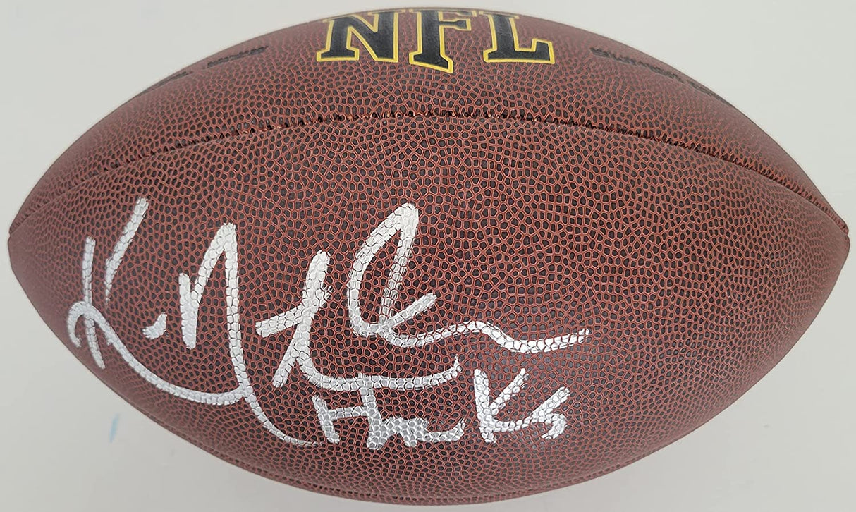 Ken Norton Jr Cowboys 49ers Seahawks signed autographed football COA proof