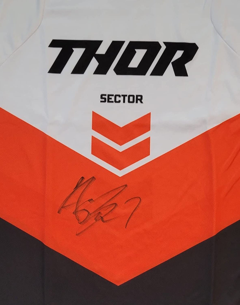 Aaron Plessinger Supercross Motocross signed Thor Jersey COA proof  autographed at 's Sports Collectibles Store