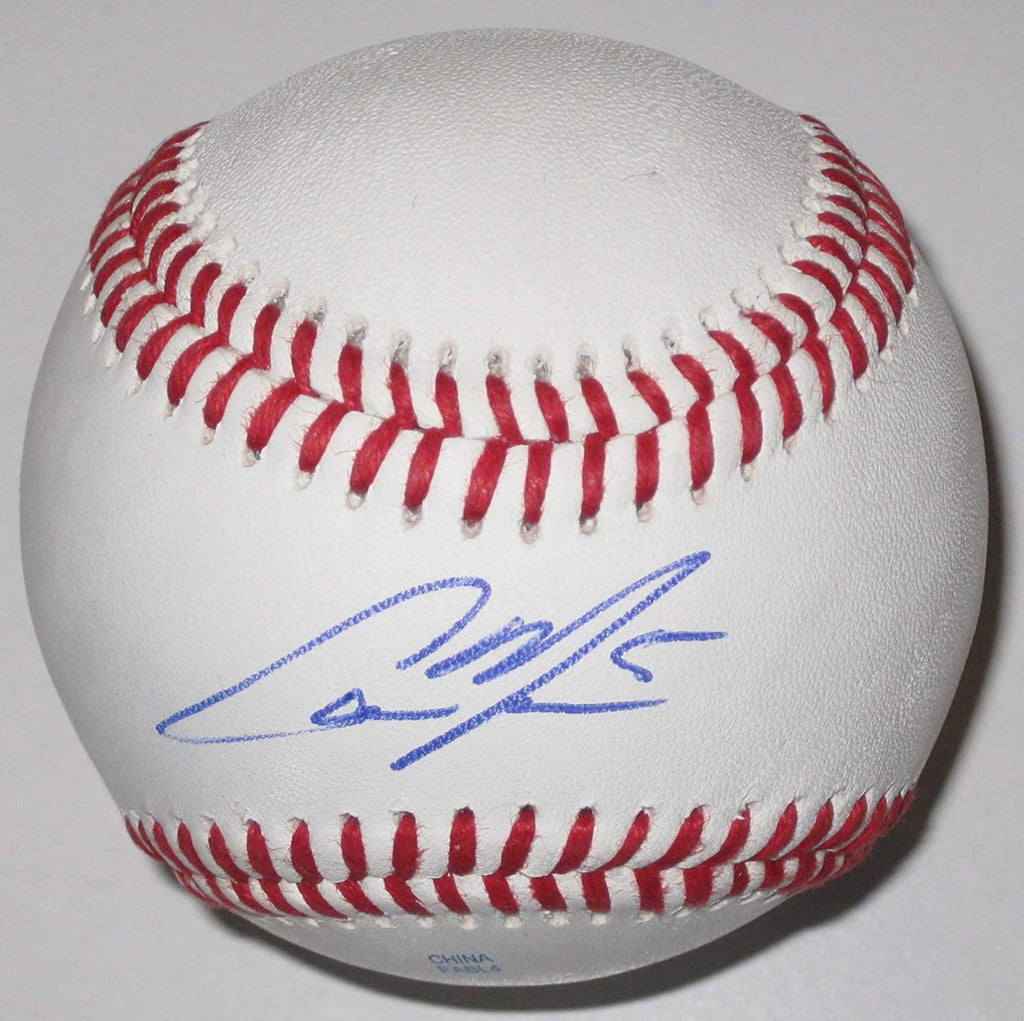Cameron Maybin Tigers Marlins Padres Yankees signed autographed baseball proof