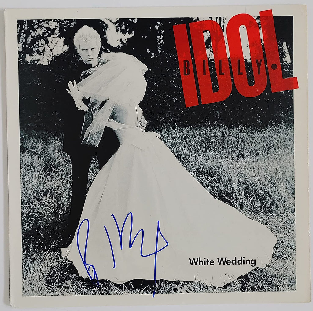 Billy Idol signed autographed White Wedding album vinyl Record proof Beckett COA STAR