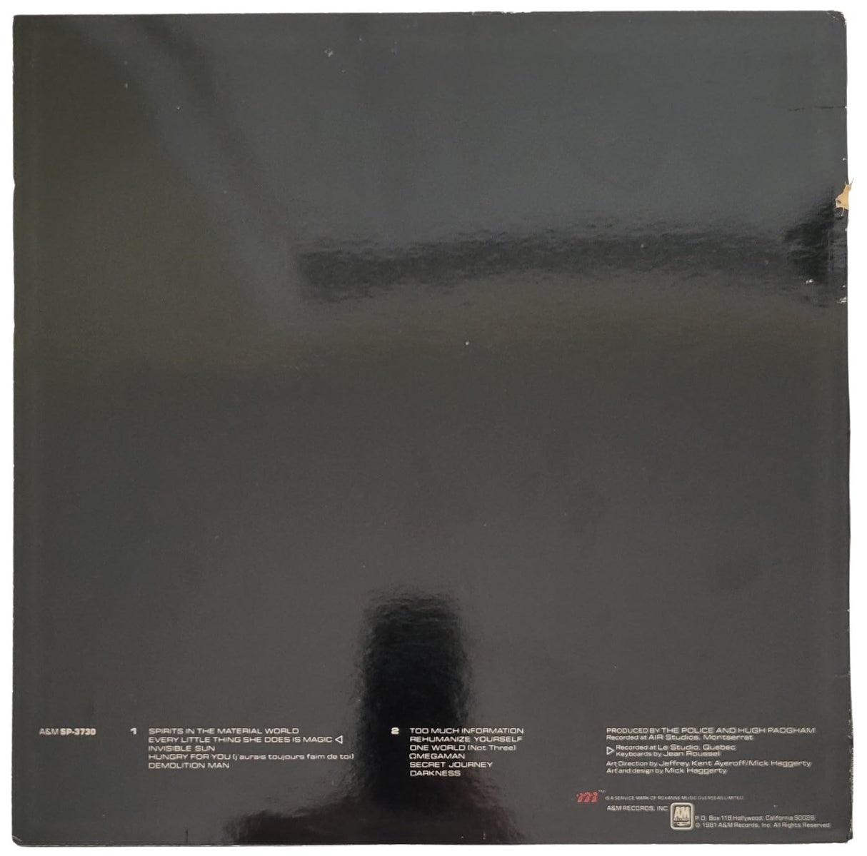 Andy Summers Signed The Police Ghost in the Machine Album COA Proof Autographed Vinyl