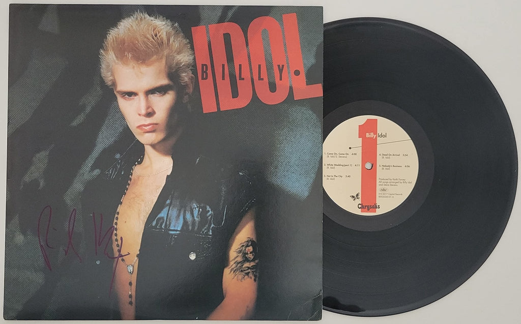 Billy Idol signed seft titled album LP vinyl Record COA exact proof autographed STAR