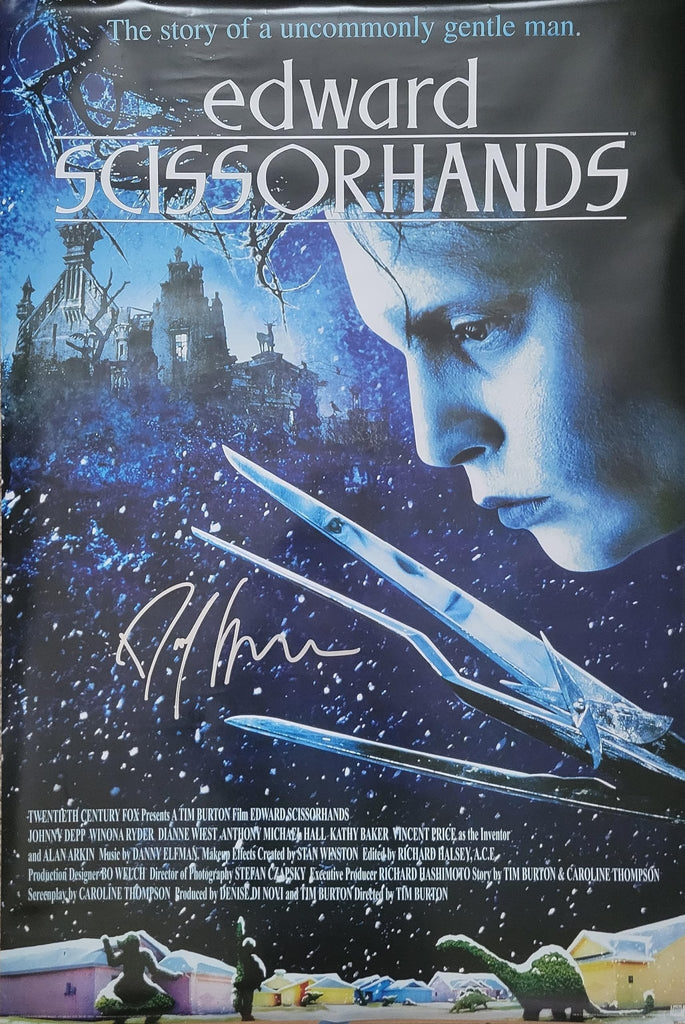 Danny Elfman signed Edward Scissorhands 24x36 poster COA exact proof autographed STAR
