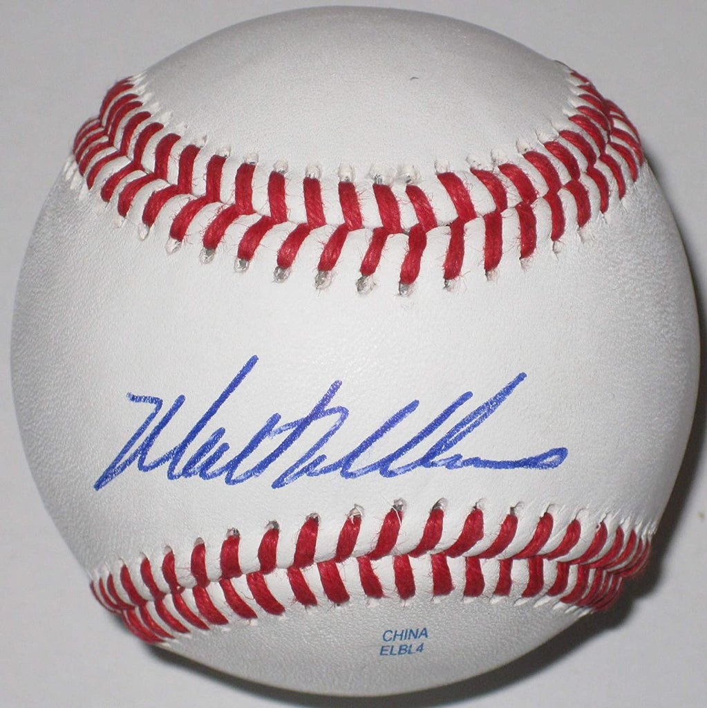 Matt Williams Giants Diamondbacks Kia Tigers signed autographed baseball proof