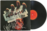 Halford Tipton Hill Downing signed Judas Priest British Steel album COA proof star