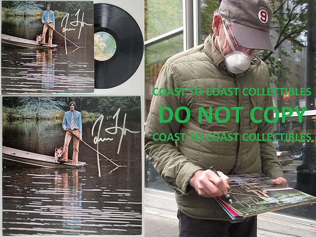 James Taylor signed autographed One Man Band album vinyl record COA proof STAR