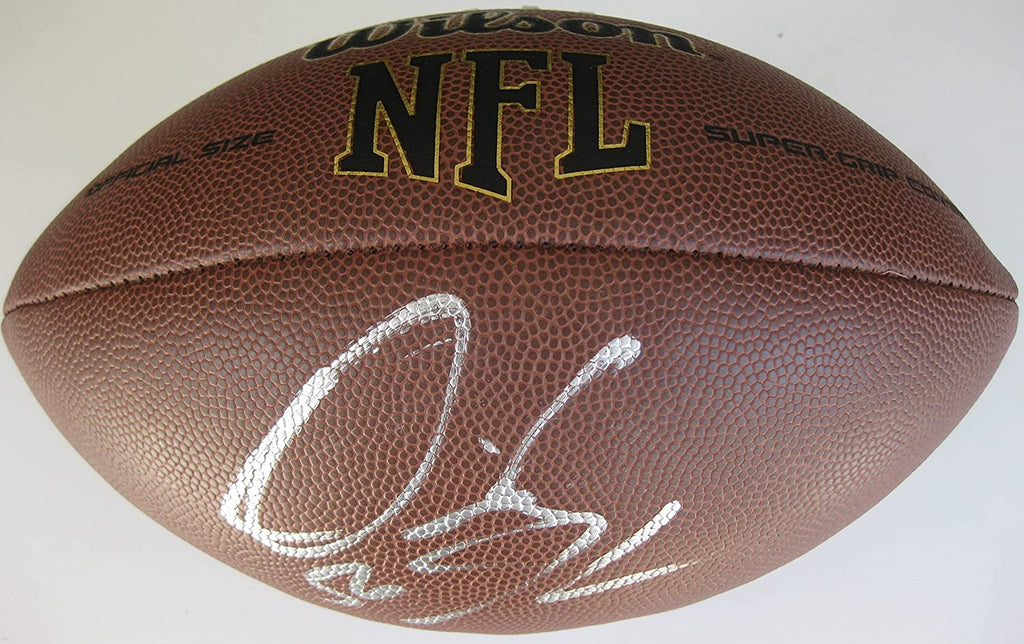 Derrick Johnson Kansas City Chiefs Texas signed NFL football proof Beckett COA autograph