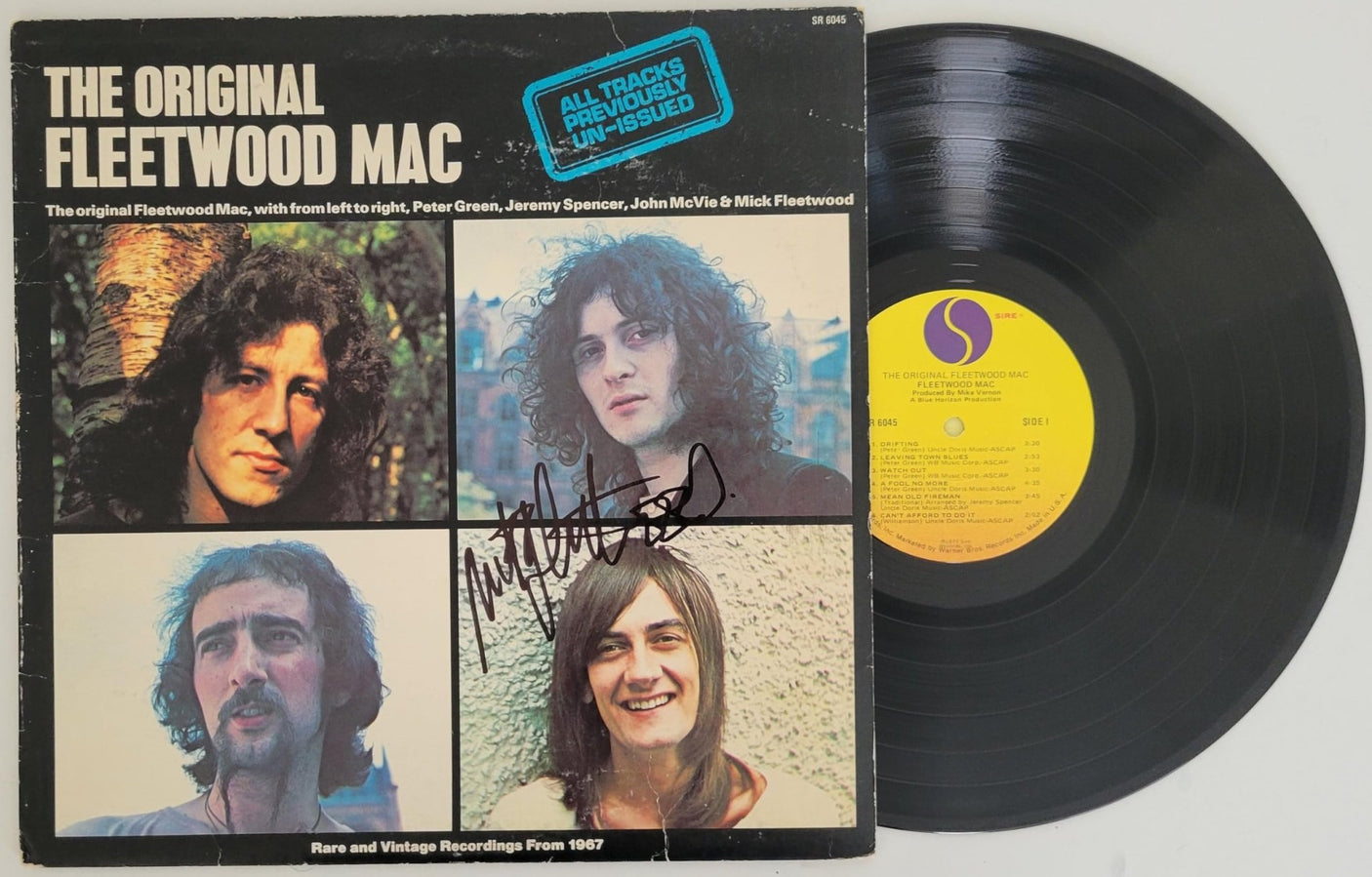 Mick Fleetwood signed Fleetwood Mac Mystery to Me album proof vinyl proof STAR autographed